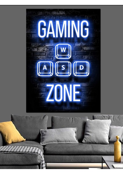 Gamer Alanı Dekoratif Kanvas - Mdf Ahşap Tablo modelleri
