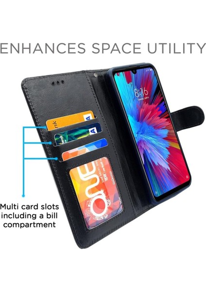 Samsung Galaxy A06 ile Uyumlu , Dayanıklı Malzeme & Tam Koruma Kapaklı Kartlıklı Kılıf