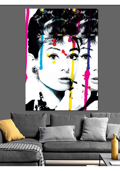 Audrey Hepburn Dekoratif Kanvas - Mdf Ahşap Tablo modelleri