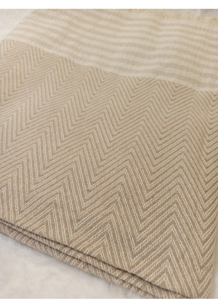 Eko Kollları Örten Buldan Bezi Pamuklu Koltuk Şalı Kanepe Çekyat Örtüsü 170X300 Vizon indirimleri