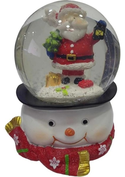 Snowball 65MM Kar Küre Biblo Yılbaşı Noel Baba Kardan Adam Cam Poliresin Fener Çam Ağaç 1 Adet