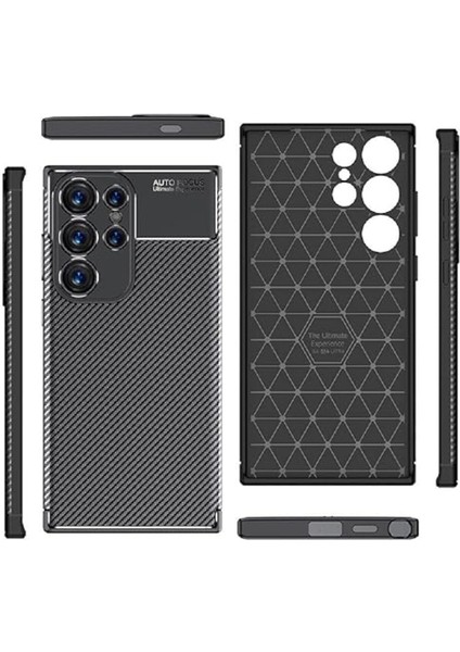 Samsung Galaxy S25 Ultra Karbon Tasarım Kılıf Case