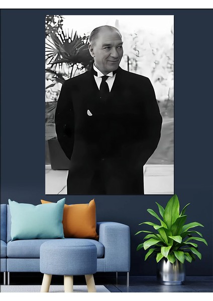Mustafa Kemal Atatürk Dekoratif Kanvas - Mdf Ahşap Tablo fırsatları