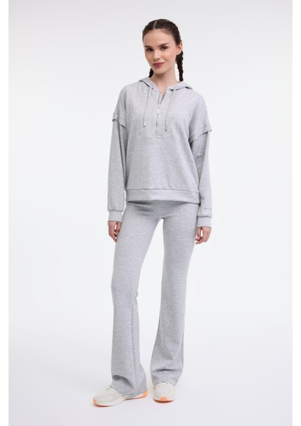 Wl Doına 16MS438 5fx Grı Melanj Kadın Sweatshirt modelleri