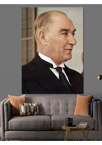 Mustafa Kemal Atatürk Dekoratif Kanvas - Mdf Ahşap Tablo fırsatları