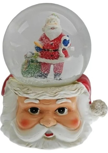 Snowball 65MM Kar Küre Biblo Yılbaşı Noel Baba Kardan Adam Çam Ağaç Cam Poliresin Sevimli 1 Adet