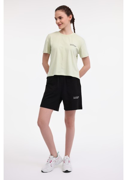Wl Anna 11 5fx Pastel Yesıl Kadın Kısa Kol T-Shirt