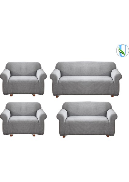 Uy Style Likrali Koltuk, Kanepe, Çekyat Örtüsü Lastikli, Pitikare Desen 3+2+1+1 Takım