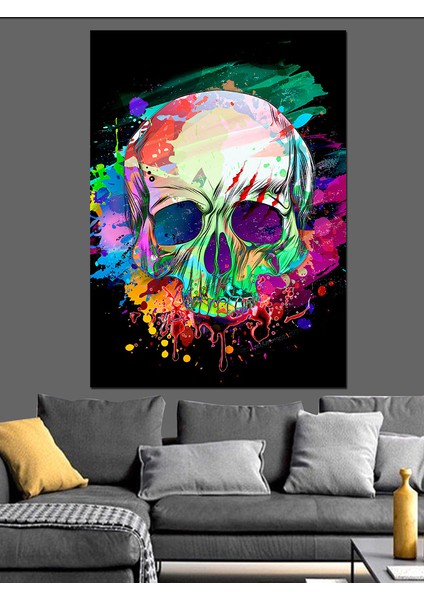 Renkli Kuru Kafa Dekoratif Kanvas - Mdf Ahşap Tablo modelleri