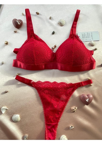 Bralette Takım Kırmızı fırsatları