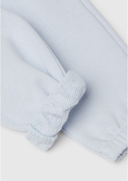 Bebek Toz Mavi Arkası Tavşan Detaylı Beli Lastikli Eşofman Altı modelleri