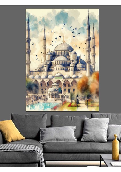 Sultanahmet Camii Dekoratif Kanvas - Mdf Ahşap Tablo