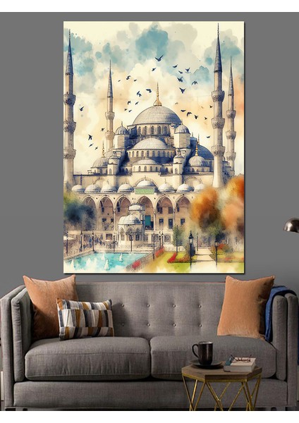 Sultanahmet Camii Dekoratif Kanvas - Mdf Ahşap Tablo fiyatları