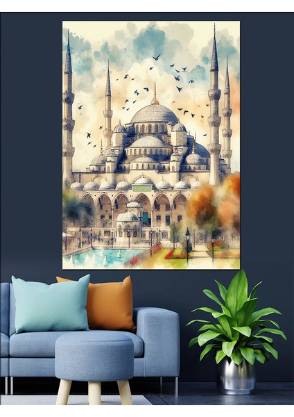 Sultanahmet Camii Dekoratif Kanvas - Mdf Ahşap Tablo modelleri
