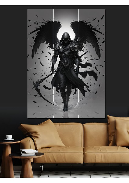 Ölüm Meleği Assassin Dekoratif Kanvas - Mdf Ahşap Tablo