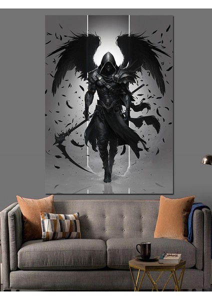 Ölüm Meleği Assassin Dekoratif Kanvas - Mdf Ahşap Tablo fırsatları