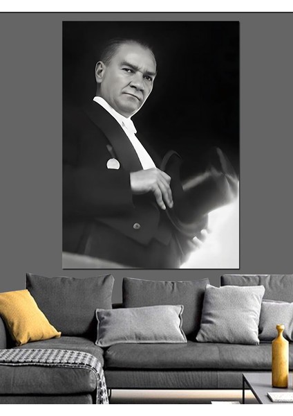 Mustafa Kemal Atatürk Dekoratif Kanvas - Mdf Ahşap Tablo modelleri