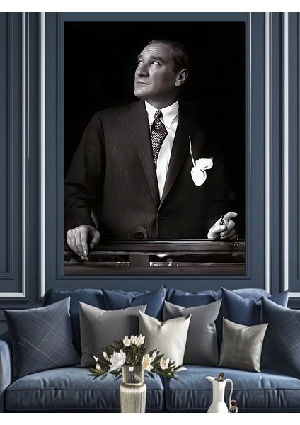 Mustafa Kemal Atatürk Dekoratif Kanvas - Mdf Ahşap Tablo modelleri