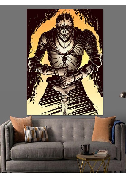 Dark Souls Dekoratif Kanvas - Mdf Ahşap Tablo fiyatları