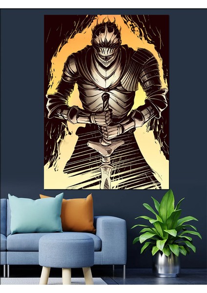 Dark Souls Dekoratif Kanvas - Mdf Ahşap Tablo modelleri
