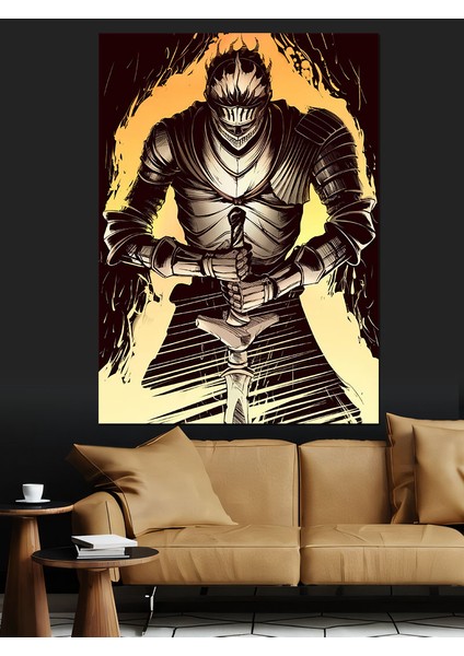 Dark Souls Dekoratif Kanvas - Mdf Ahşap Tablo fırsatları