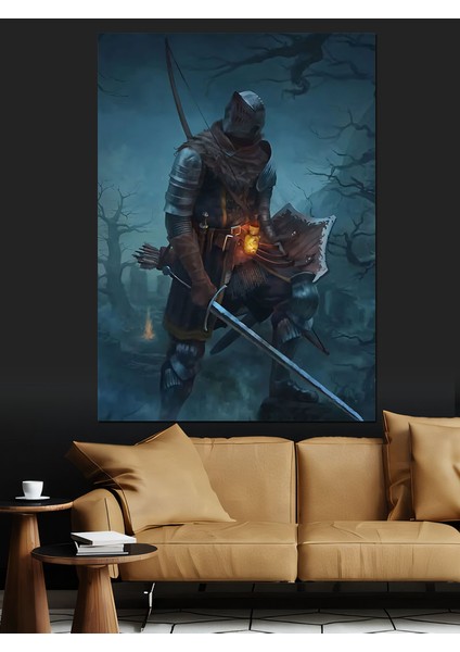 Dark Souls Dekoratif Kanvas - Mdf Ahşap Tablo fiyatları