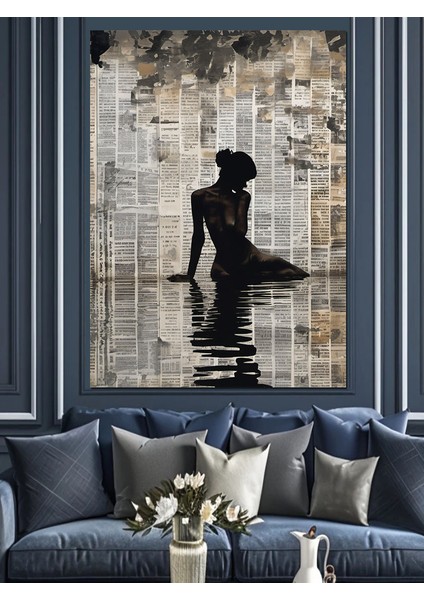 Gölde Nü Kadın Dekoratif Kanvas - Mdf Ahşap Tablo fiyatları