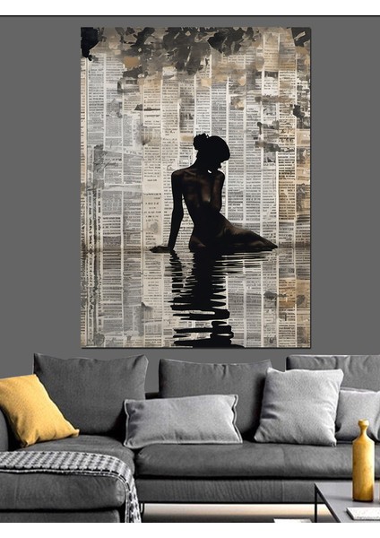 Gölde Nü Kadın Dekoratif Kanvas - Mdf Ahşap Tablo modelleri