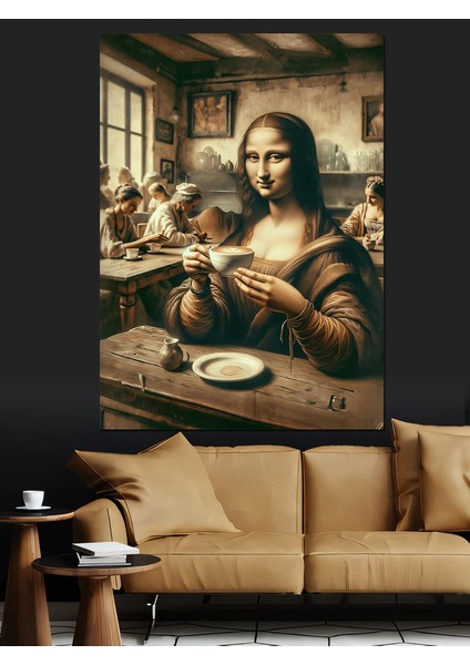 Mona Lisa Pop Art Dekoratif Kanvas - Mdf Ahşap Tablo modelleri