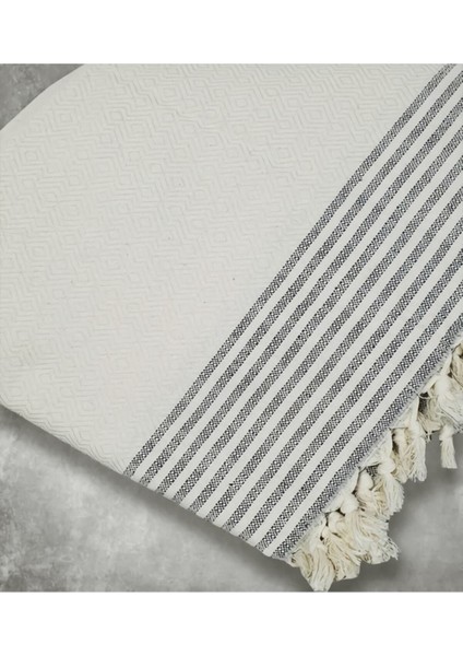 Natural Buldan Işi Kolları Örten Kanepe Çekyat Koltuk Örtüsü 180X300 Büyük Boy Pamuk Dokuma-Kremgri fiyatları