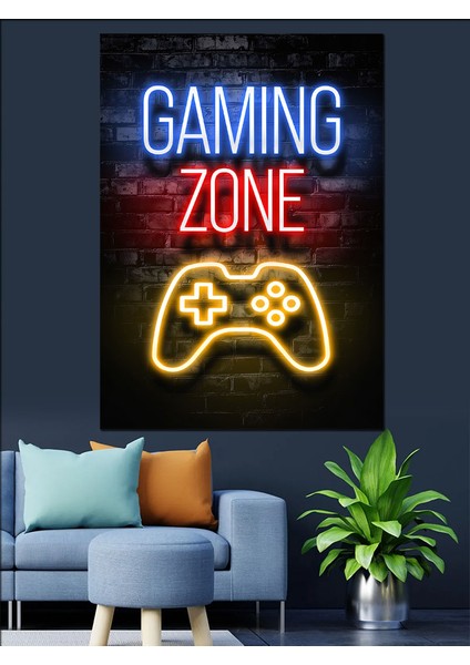 Oyuncu Odası Dekoratif Kanvas - Mdf Ahşap Tablo fırsatları