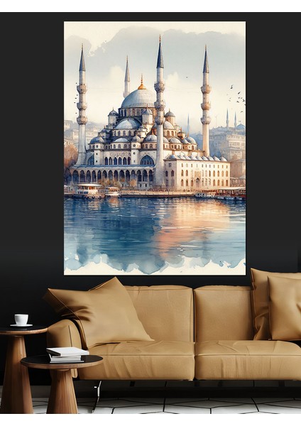 Istanbul Eminönü Camii Dekoratif Kanvas - Mdf Ahşap Tablo