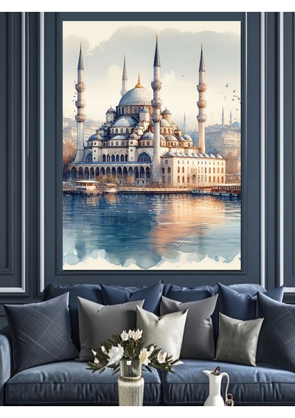 Istanbul Eminönü Camii Dekoratif Kanvas - Mdf Ahşap Tablo fiyatları