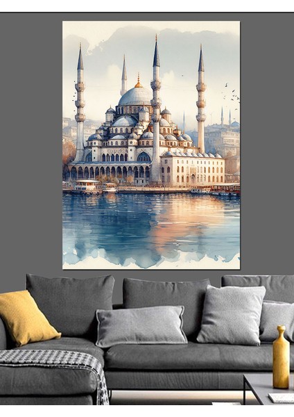Istanbul Eminönü Camii Dekoratif Kanvas - Mdf Ahşap Tablo modelleri