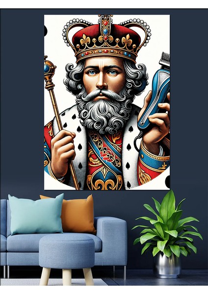 Berber Kralı Dekoratif Kanvas - Mdf Ahşap Tablo