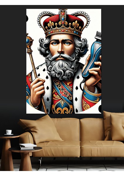 Berber Kralı Dekoratif Kanvas - Mdf Ahşap Tablo fiyatları