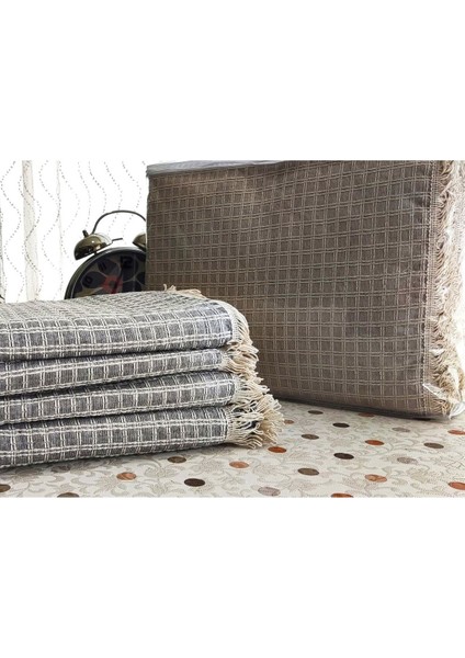 Windores Çok Amaçlı Natural Gri 4'lü Takım Koltuk, Kanepe, Çekyat Için Dekoratif Koltuk Örtüsü fırsatları