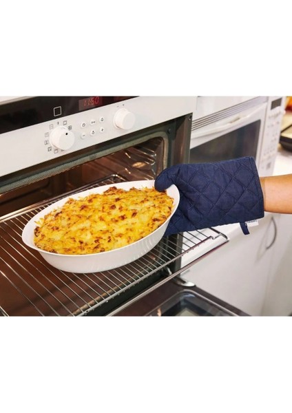 Temperli Cam Beyaz Fırın Kabı 29X17 cm Akıllı Mutfak Carine Oval Pişirme Ürün 670G Dayanıklı 1 Adet fırsatları