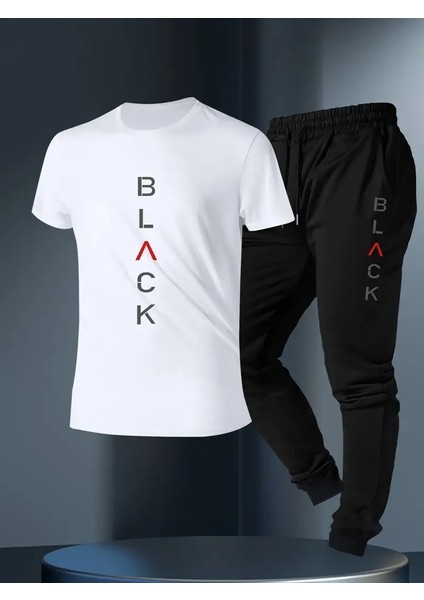 Oversize Eşofman Takımı Black Baskılı Eşofman Takımı Unisex