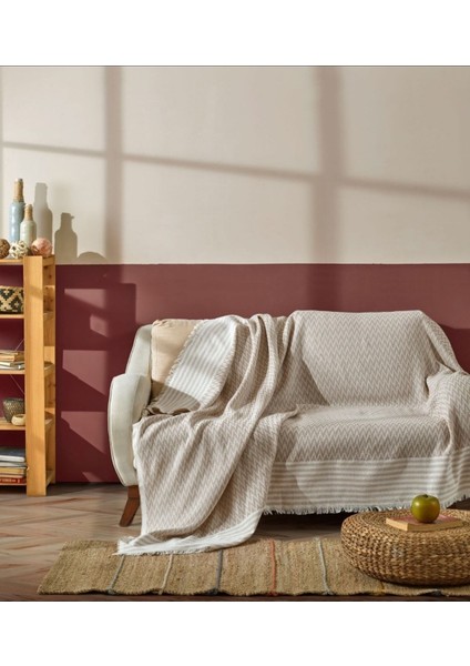 Trio Natural Keten Koltuk Örtüsü 170 x 210