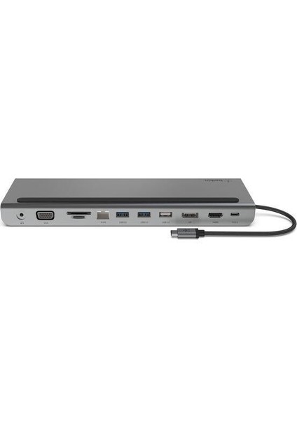 Belkin INC004BTSGY Usb-C'den 11'i Bir Arada Çoklayıcı Dock Station