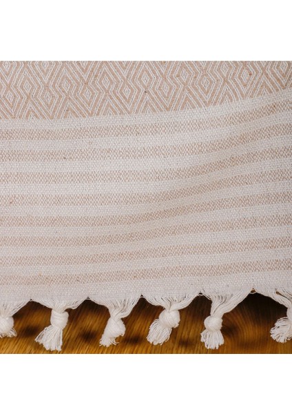 Buldan Işi Kolları Örten Tekli Koltuk Berjer Örtüsü 180X150 Büyük Boy %100 Pamuk Dokuma - Vizon fırsatları