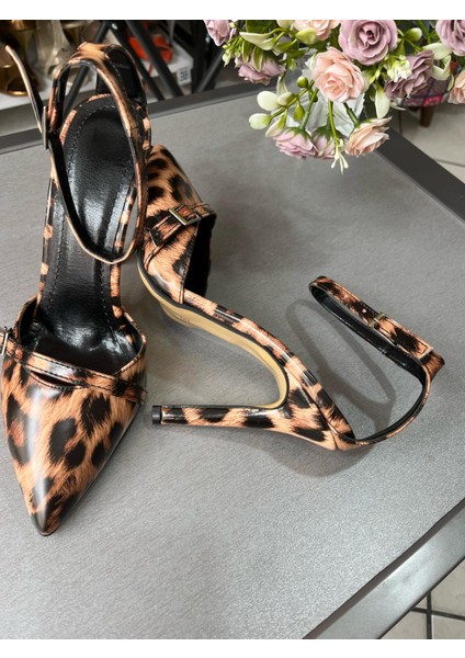 Leopar Trend Model Kadın Topuklu Ayakkabı fiyatları