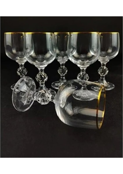 Claudia Bohemia Crystal 6'lı Kahve Yanı Su Bardak Kadeh Set 150 ml Sofra Mutfak Ev Lombardino modelleri