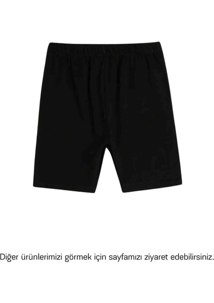 Kız Çocuk Siyah Likralı Penye Kısa Tayt 5li Set Elbise Etek Altı Boxer fiyatları