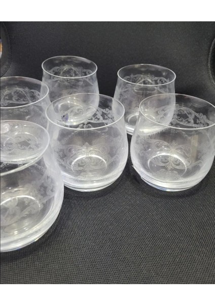 Crystal Iside 6'lı 290ML Cam Su Viski Bardak Şeffaf Bohem Bulaşık Makinesi Uyumlu Bohemya