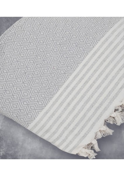 Natural Buldan Işi Kolları Örten Kanepe Çekyat Koltuk Örtüsü 180X300 Büyük Boy Pamuk Dokuma-Açıkgri fiyatları