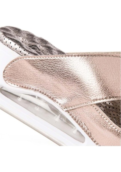 Penelope Anatomik Air Max Tabanlı Kadın Terlik Platin