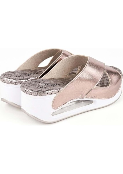 Penelope Anatomik Air Max Tabanlı Kadın Terlik Platin
