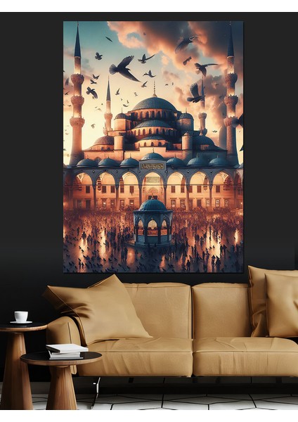 Istanbul Eminönü Camii Dekoratif Kanvas - Mdf Ahşap Tablo